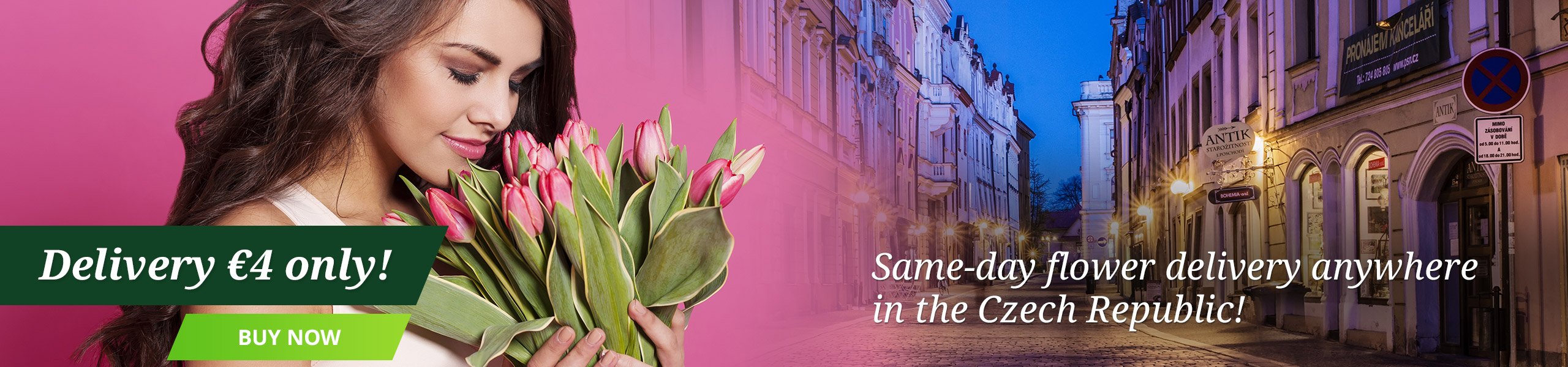 Same-day Flower Delivery anywhere in the Czech Republic