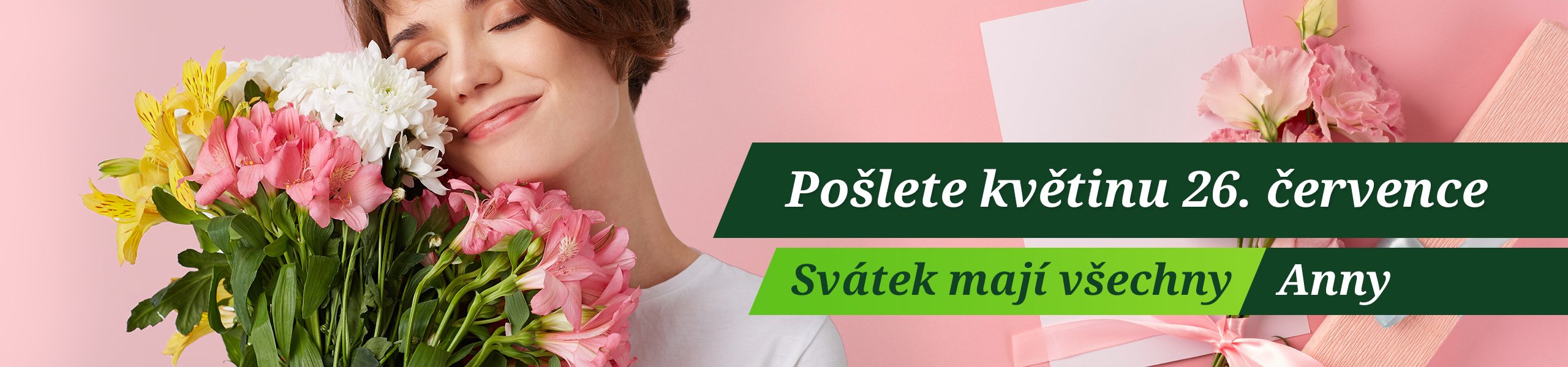 Svátek má Anna | Rozvoz květin | Online květiny Jana