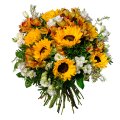 Lisianthus & Sunflowers
